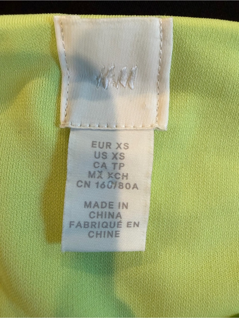 H&M Neon Lime Slip Maxi Dress - Picture 2 of 3